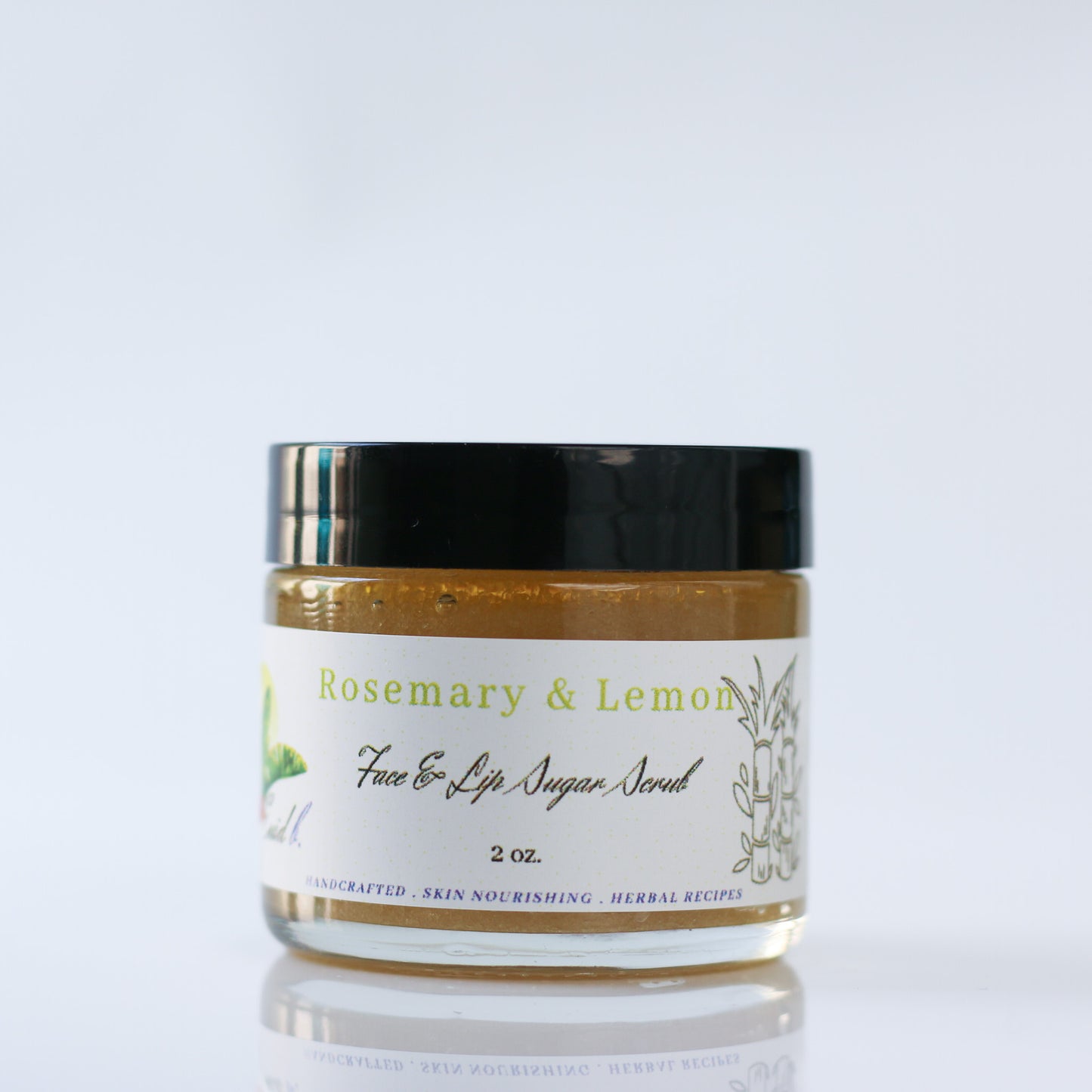 (Scrub) - Rosemary and Lemon Face & Lip Sugar Scrub