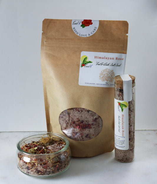 (Salt Soak) - Himalayan Rose Bath & Feet Salt Soak